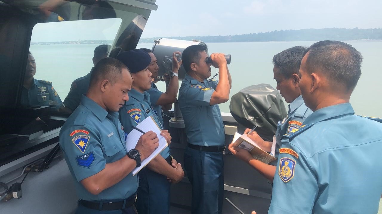 Proses pengujian SFPS di lapangan yang dilaksanakan langsung bersama TNI AL