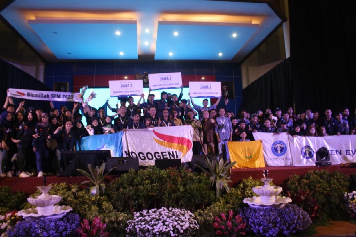 Tim Nogogeni ITS berhasil meraih juara pertama pada KMHE 2022 kategori Urban Concept Motor Listrik